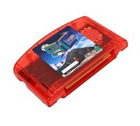 Jectse Cartouche de Jeu Open Source Cartouche Flash N64 32 Go 64 Mo ROM Chargement Automatique 23,8 Mo/s 64DD Prise en Charge de Type C Sauvegarde Automatique avec Horloge RTC (Rouge transparent)