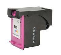 Jectse Cartouche d'encre de Remplacement, ABS 64XL Cartouche d' Couleur Noire à Haut rendement pour imprimantes Envy Photo 7858 7855 7155 6255 6252 7120 6232 7158 7164 H 64XLC