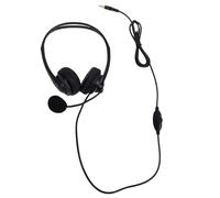 Jectse Casque Filaire, Coussinets d'oreille Confortables en Mousse à Mémoire de Forme avec Perche de Microphone Réglable et Contrôle du Volume en Ligne, pour Les Appels avec Zoom sur