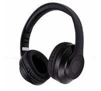 Jectse Casque Radio FM, Casque sans Fil Rechargeable avec écran LED et Puce de Filtre Premium pour Un Son Cristallin, avec Port AUX et Coussinets d'oreille en Mousse à Mémoire de Forme, (Black)