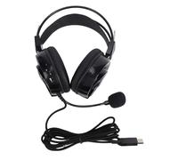 Jectse Casque USB avec Microphone, Basses Puissantes et Micro à Perche Rotatif à 120 Degrés, pour Cours en Ligne, Examens de Langue, Lecture de Musique sur Ordinateur Portable et
