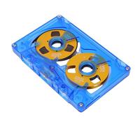 Jectse Cassette D'enregistrement Sonore 50 Minutes de Bande Vierge à Biais Normal, Coque ABS Robuste avec Boîte de Rangement Transparente pour Les Enregistrements Vocaux