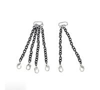 Jectse Chaîne de Remorque en Métal avec Crochet de Traction, pour Grue RC | RC Crane Tow Chain, Durable Metal Construction with Lobster Claw Hooks for Model Decor