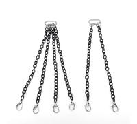 Jectse Chaîne de Remorque en Métal avec Crochet de Traction, pour Grue RC | RC Crane Tow Chain, Durable Metal Construction with Lobster Claw Hooks for Model Decor