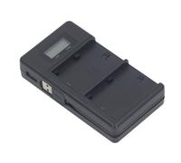 Jectse Chargeur de Batterie de Caméra à Emplacement à sous Dual Slot Affichage LED Efficace Chargeur USB pour la Batterie LP E6NH, Charge Intelligente pour 5DS 5D Mark III 6d pour Le Voyage