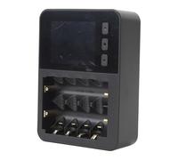 Jectse Chargeur de Batterie Intelligent Universel, Chargeur de Batterie au Lithium Intelligent à 6 Emplacements avec Affichage Numérique IPS LCD PIEES RECHARGEAGES AAA AA 10440