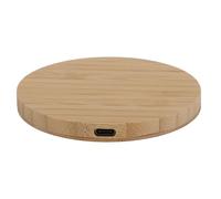 Jectse Chargeur sans Fil, Support en Bois de Bambou à Charge Rapide 15 W avec Distance de Transmission de 8 Mm, Entrée 5 V 3 A 9 V 2 A 12 1,5, Sortie W 7, 10 15, pour