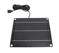 Jectse Chargeur Solaire Charger Conversion D'énergie Efficace pour une Conversion D'énergie à Haute efficacité Monocristalline à Usage Externe 6W pour le Panneau Solaire Camping Solar Panel USB