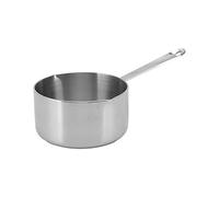 Jectse Chauffe-beurre en Acier Inoxydable, Pot à Lait à Fond Plat avec Bouche à Double Dérivation, Petite Casserole avec Trou de Suspension pour Chocolat (350ML)