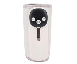 Jectse Chauffe-lait Rechargeable avec Veilleuse, 11 Réglages de Température, Chauffe-biberon Portable avec Fonction Mémoire, Affichage LED pour Parents en Déplacement ABS+PU 1 Pièce (Beige)