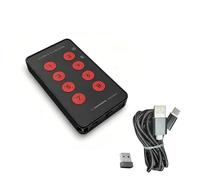 Jectse Clavier à Poignée Personnalisable, 8 Touches Programmables avec Triple connectivité USB 2,4 G BT, pour Le Travail de Jeu, Le Contrôle Industriel, l'enseignement Multimédia
