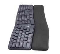 Jectse Clavier Ergonomique sans Fil, Clavier divisé, Repos du Poignet, Typage, Tissu, Bluetooth et connectivité USB, Noir