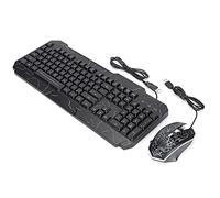 Jectse Clavier et Souris Cracks Cracked Luminal Wired Gaming Hardware Combination pour Les Lecteurs PC, Calm Clés, Conception Ergonomique pour Le Bureau, pour Le Fonctionnement de la Série