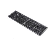 Jectse Clavier plié ， Clavier Pliable Portable sans Fil Ultra-Mice, Saisie et Entrée en Douceur Assurance qualité, Couler Les Téléphones Intelligents et Les tablettes. (Gris de Fer)