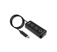 Jectse Clavier USB personnalisé avec Clavier Multifonction pour Travailler et Jouer Efficacement avec Fonction de Définition de Macro (HK33UB Noir)