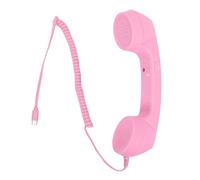 Jectse Combiné Téléphonique Rétro, combiné Filaire Vintage avec Haut-Parleur et Microphone, Téléphonique Rétro de Type C pour Les Vidéoconférences Mobiles Cellulaires, Les Appels et Les Réunions