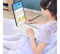Jectse Comptable de Bureau Ergonomique pour Un Bon Gardien de Lecture, Lettre Multifonctionnelle Réglable pour L'apprentissage des Enfants, Le Livre en Plastique PC Signifie Une Application à (White)