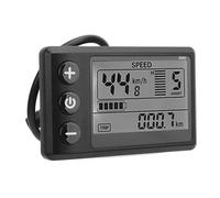 Jectse Compteur D'affichage pour Scooter électrique, Panneau Flexible et Robuste avec écran rétroéclairé pour Un Fonctionnement Sûr dans Diverses Conditions pour Les Cyclistes ABS Noir 3,2 X 1,9