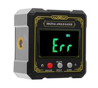 Jectse Compteur D'angle de Niveau Numérique, 4 Côtés Inclinomètre en Aluminium Magnétique avec Affichage LCD, pour la Mesure de la Scie à Table du Bois