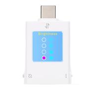 Jectse Compteur de Puissance USB C, Testeur de Charge Rapide Multiprotocole avec écran Couleur Rotatif dans 4 Directions et Enregistrement de Données Maximum, pour Chargeurs, Téléphones, (B10 Blanc)