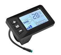 Jectse Compteur de Vitesse de Vélo sans Fil, Grand écran LCD rétroéclairé, étanche et Durable, pour Vélos électriques 24V/36V/48V (G51)