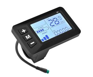 Jectse Compteur de Vitesse de Vélo sans Fil, Grand écran LCD rétroéclairé, étanche et Durable, pour Vélos électriques 24V/36V/48V (G51)