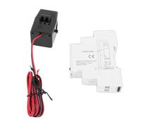 Jectse Compteur D'énergie Intelligent, Moniteur de Puissance WiFi monophasé sur Rail DIN avec Transformateur de Courant pour Usine D'hôtel D'école à Domicile, Contrôle par Application