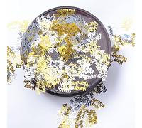 Jectse Confettis en Forme de Pentagramme de Célébration D'Anniversaire pour la Décoration de Table Lors Fête, Fournitures de Fête Essentielles pour la Bénédiction de Mariage, 30 G de Dispersion de