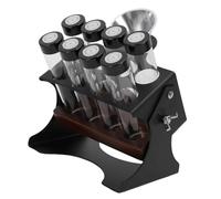 Jectse Conteneurs de Cave à Grains de café avec Support, Présentoir Réglable, Supports à café élégants pour la Maison, Pot à en Verre trempé pour les Amateurs de