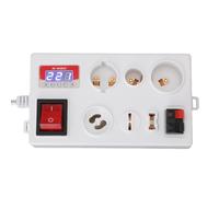Jectse Contrôle de Tension de Tension LED de Puissance électrique Testeur à Double Commutateur pour B22 E14 E27 GU10 G4 à G12 G9, Précision 0,2%, Test Rapide, compatibilité des (Plug UE 85-265V)