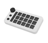 Jectse Contrôleur de Studio à 15 Touches, Clavier Macro avec Touches LCD Personnalisables, Profils Visuels pour OBS pour Twitch pour Les Créateurs de Contenu PC (White)