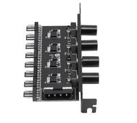 Jectse Contrôleur de Vitesse de Ventilation de Refroidissement à 4 Bouton Efficace PC 8 Canaux Ventilateur de Ventilateur pour le CPU Shell HDD VGA PWM FAN12V FAN CONTRÔLE D'INSTALLATION SIMPLE