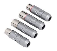 Jectse Convertisseur de Performance XLR Premium avec Bol en Laiton, 4pcs XLR Adaptateur Féminin Masculin pour les Appareils de Haute qualité