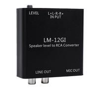 Jectse Convertisseur de Sortie Ligne, Convertit Facilement les Signaux de Haut Niveau en Niveau Ligne ou Microphone 40 Hz 20 KHz, avec Transformateur D'isolation en Alliage de qualité