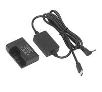 Jectse Coupleur CC LP-E10 DR-E10, Batterie Factice LP-E10 avec Adaptateur Secteur de Type C pour Caméras 1100D, 1200D, 1300D, 1500D, 2000D, T3, T5, T7, Kiss X50, X80