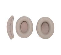 Jectse Coussinets d'oreille de Remplacement, Coussinets d'oreille en Mousse Haute densité, Casque WH-1000XM4, Kit de Coussin de Bandeau, Coussins avec Cuir protéiné Souple, Coussinets (Brun Clair)