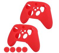 Jectse Couverture en Silicone pour Le Contrôleur de la Série, Peau de Jeu Mince, Meilleure Poignée, AccèS Plus Facile aux Boutons, pour la Série S/X (Rouge)