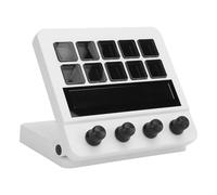 Jectse Deck Contrôleur de Flux, 10 Touches LCD Personnalisables, Clavier de Contrôle de Studio avec Modes Dynamiques pour PC et OS X