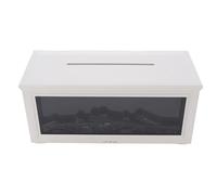 Jectse Diffuseur D'Aromathérapie à la Flamme 280 Ml, Auto Auto Quiet Auto Off Fermez le Diffuseur D'huile Essentielle avec un Humidificateur de Foyer à Télécommande, Aromathérapie à (WHITE)