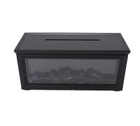 Jectse Diffuseur D'Aromathérapie à la Flamme 280 Ml, Auto Auto Quiet Auto Off Fermez le Diffuseur D'huile Essentielle avec un Humidificateur de Foyer à Télécommande, Aromathérapie à (BLACK)