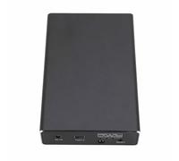 Jectse Disque Dur Externe Dual Bay - Vitesse de Transmission Rapide pour 8,1 et Via USB C 10 GBIT / S 2,5 Pouces HDD SSD pour Une Utilisation, Alliage en Aluminium Noir