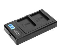 Jectse Double Chargeur avec écran LCD pour NB -10L Portable et Chargez Deux Batteries en Même Temps Adaptées aux Voyages et à la Photographie Externe