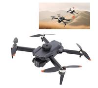 Jectse Drone avec Double Caméra, Quadcoptère d'alimentation à Télécommande Drone sans Balais avec Retour GPS, Affichage D'écran, évitement des Obstacles Intelligents pour Le Vol de Nuit (Black)