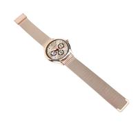 Jectse Dynamic UI Touch Watch HD Super Mince 1,43 Pouces LED LED Metal Activity Tracker pour Hommes Femmes (Sangle en Acier doré)
