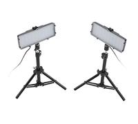 Jectse Éclairage de Remplissage Vidéo à LED Réglable avec Alimentation USB, éclairage coloré pour Studio, Enregistrement Vidéo de Bureau, Matériau ABS, Lampe de 210pcs Pearl