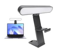 Jectse Éclairage Vidéo de Conférence, Lumière Webcam avec Télécommande, 10 luminosité 3 Couleurs à Hauteur Multi-Angles Réglable de L'ordinateur LED Rotatif Affichage de Remplissage