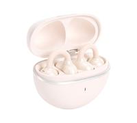Jectse Écouteurs à Clipser Écouteurs sans Fil à Clipser à Oreille Ouverte Bluetooth 6.0 IPX7 étanche 40 Heures de Lecture avec Pilotes de 18,2 Mm pour Le Sport, Le Travail et (White)