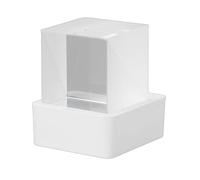 Jectse Écran Holographique 3D LED, Cube Hologramme en Cristal Immersif avec Animations GIF et Album Photo Numérique, pour Station Météo Intelligente et Décoration de Voiture de Bureau