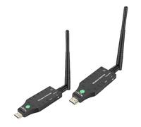 Jectse Émetteur et Récepteur Multimédia HD sans Fil, Kit D'extension HD Double Bande 5G 2,4 G 1080P, avec Antenne, pour PC, Ordinateur Portable, Projecteur, Boîtier TV