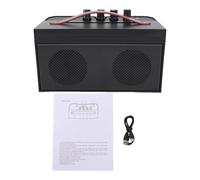 Jectse Enceinte pour Guitare Acoustique 30W avec Reverb et Distorsion, pour | Amplificateur de guitare portable en bois, BT 5.0, batterie rechargeable, pour la pratique quotidienne et les performances